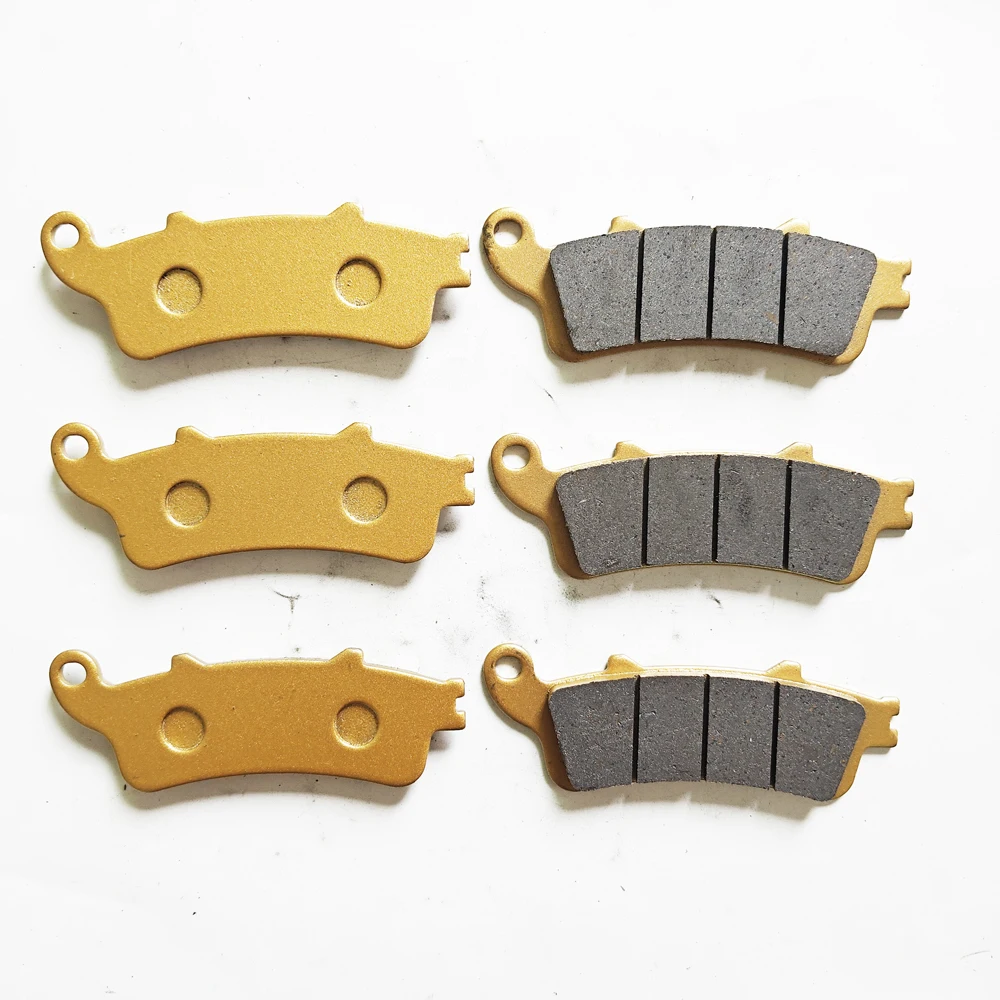 3 Pair Front Rear Brake Pads for HONDA NT650V VFR800 Intercepter 2002-2005 XL1000V Varadero 1999-2006 GL1800 Gold Wing 2001-2017