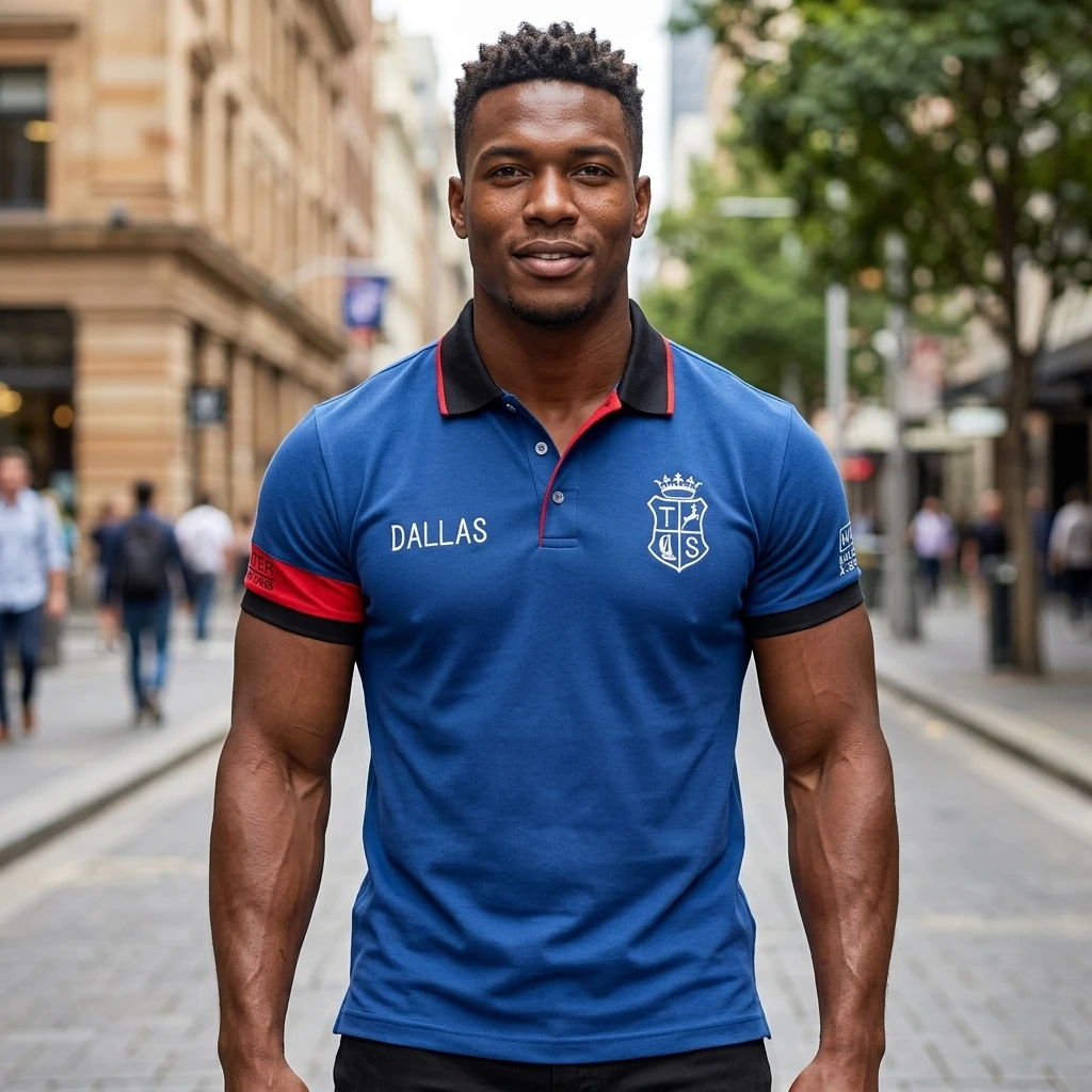 New Arrivals Men's Polo Shirt Classic Dallas Embroidery Collar T-shirt High Quality Cotton Short-sleeved Loose Golf Men Clothing — купить у AliExpress WW