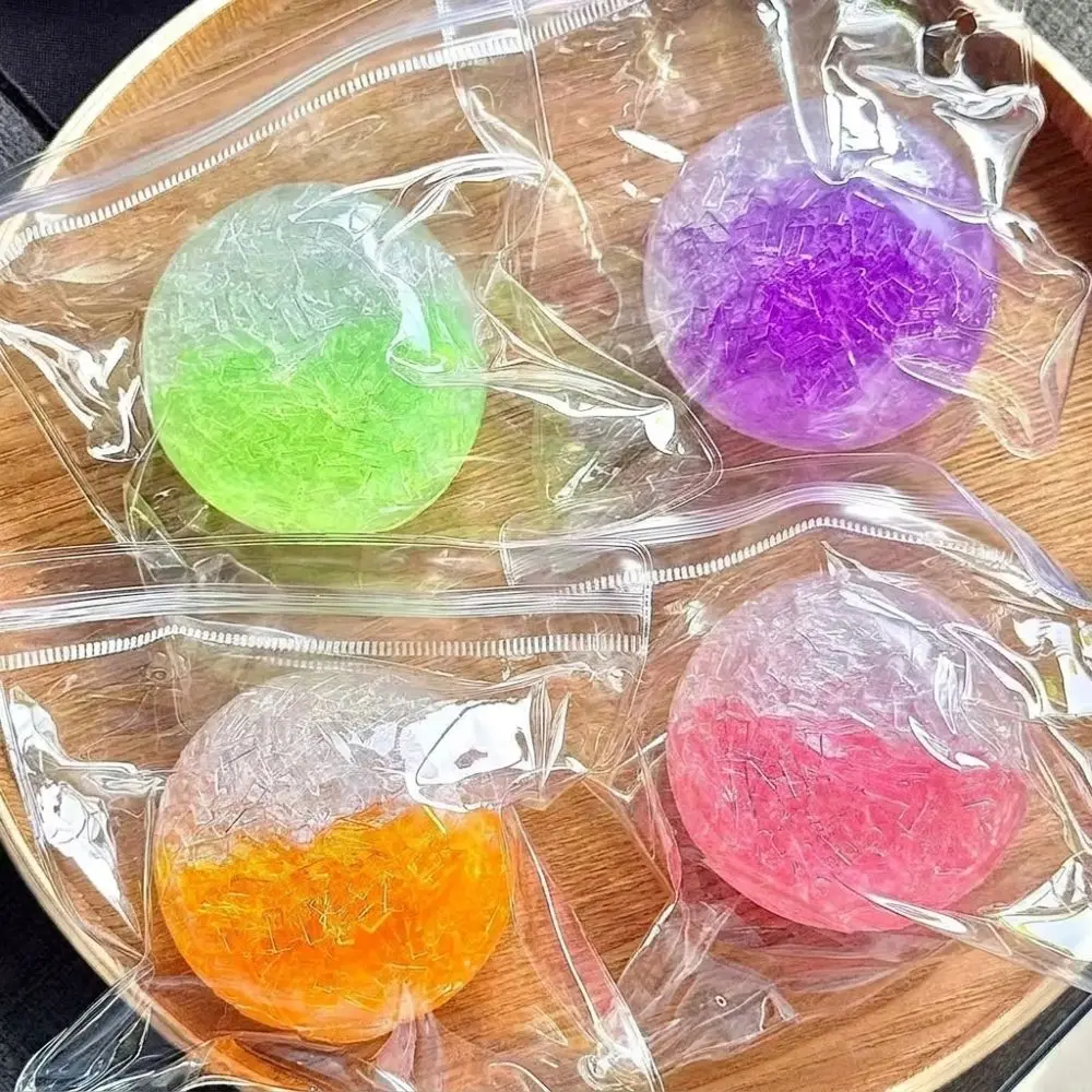 Fashion Super Soft Squeezable Balls Memory Gel Textured Sensory Fidget Crunchy Moldable Stress Relief Toy Stress Relief