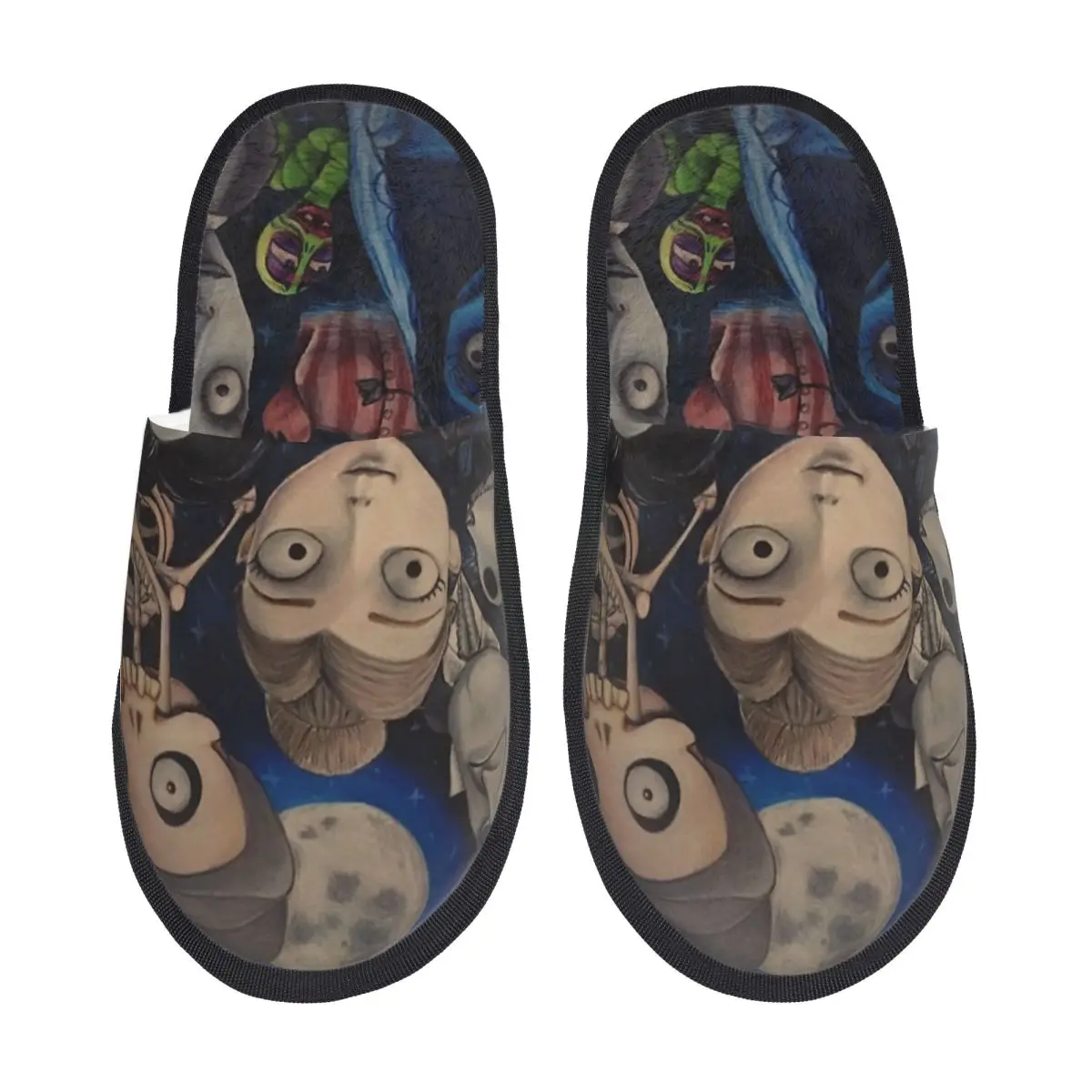 Horror Corpse Bride Halloween Movies Slippers Anti Slip Cozy Memory Foam Cotton Slippers Bedroom