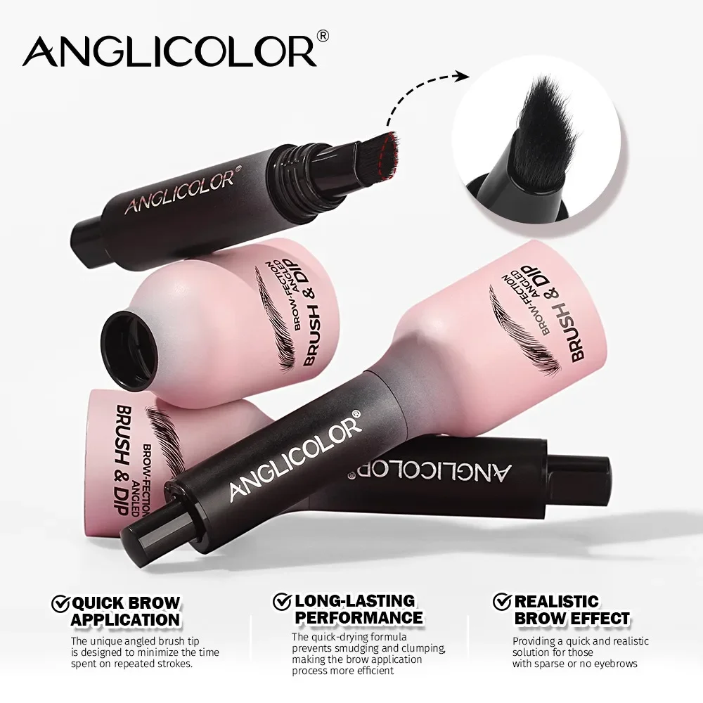 6 สีกันน้ํา Eyebrow Tint Non-Smudge Long Lasting Cream เติมคิ้วของคุณไม่จําเป็นต้องแต่งหน้าสําหรับดูธรรมชาติ