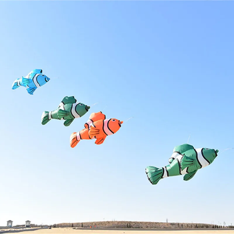 free shipping led fish kite for adults kite flying toys professional kites inflatable toys outdoor games and sports dragon fly