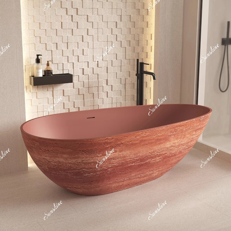

Artificial stone bathtub artist home B & B hotel integrated independent simple modern