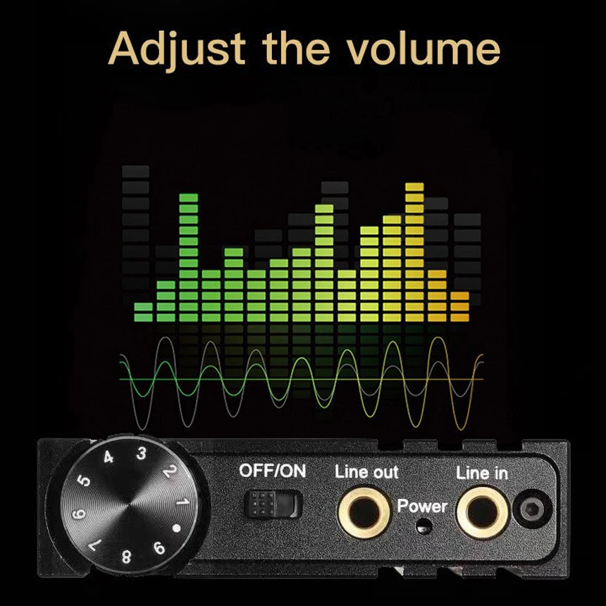 HIFI headphone amplifier Portable Hifi Earphone Amp With Bass Volume Control For MP3/MP4/Phones/Digital Player Durable