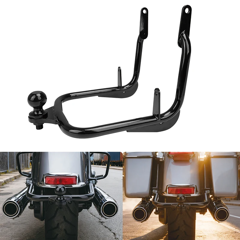 

Мотоциклетный черный прицепный приемник для Harley Touring Electra Road King CVO Street Glide Road Glide 2009-2023