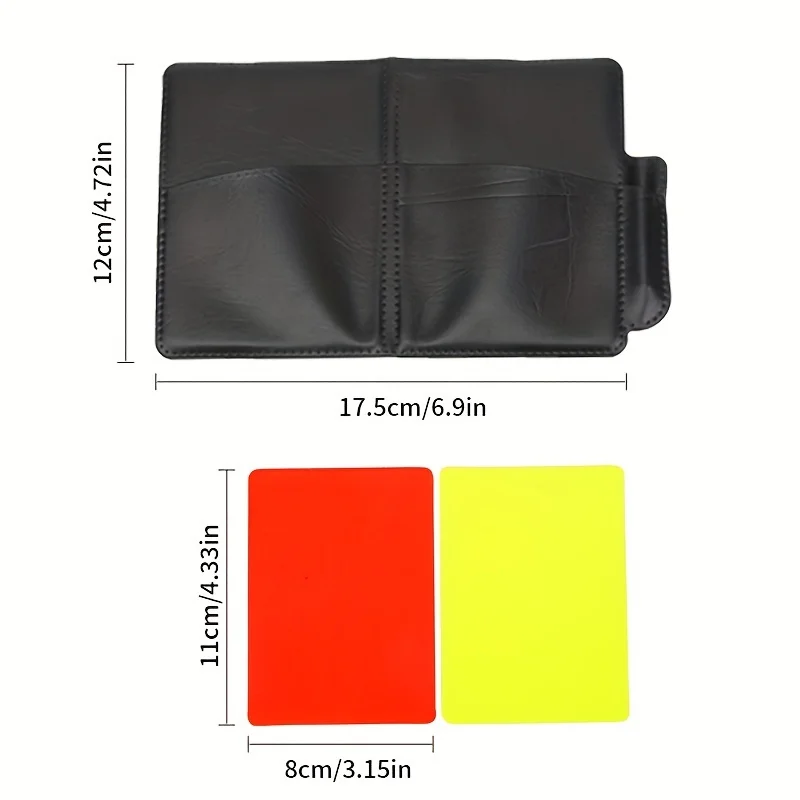 Cartão do apito, vermelho e amarelo do material do poliéster, para o árbitro do futebol americano, esportes exteriores, 1 grupo
