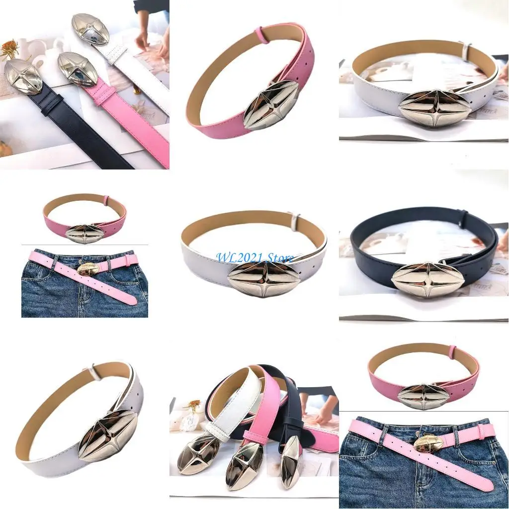 

G5GC Casual Body Chain for Dress Stage Dancing for Women Girls Simple Buckle Hot Girl Easy Belt Cowboy Chain