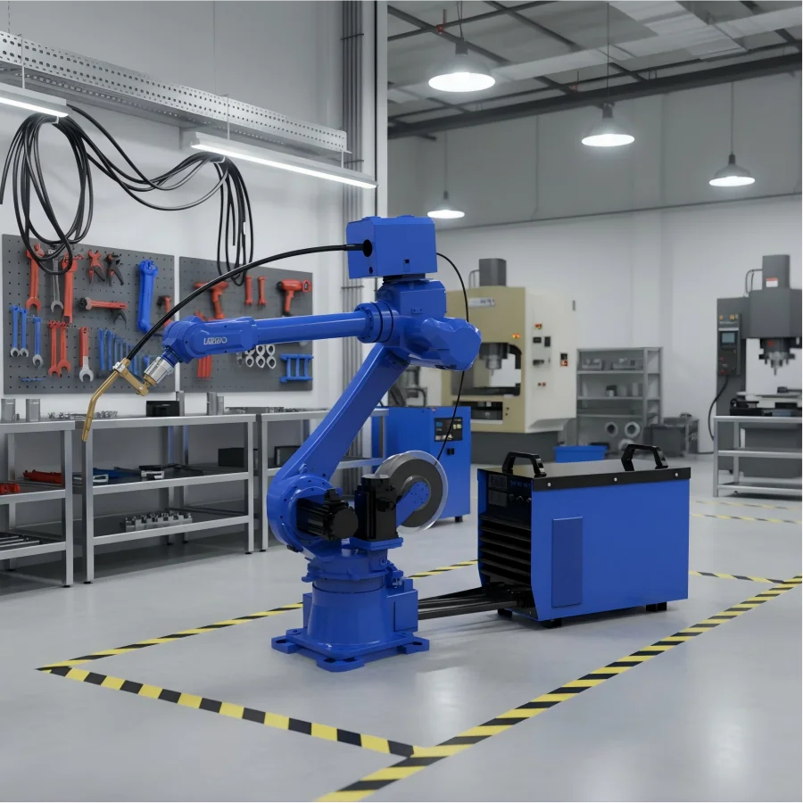 Automatic Multi-arm Length Robot Welding Machine For Steel Frame Angle Channel I-Beam Stainless Steel Shipbuilding