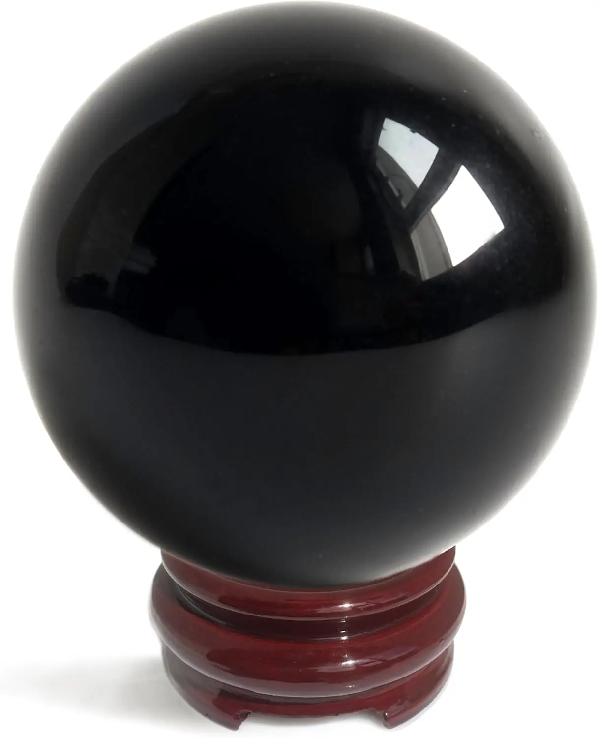 

Obsidian Crystal Ball 190 mm/7.5" for Fengshui Ball, Scrying Meditation, Crystal Healing, Divination Sphere, Home Decoration