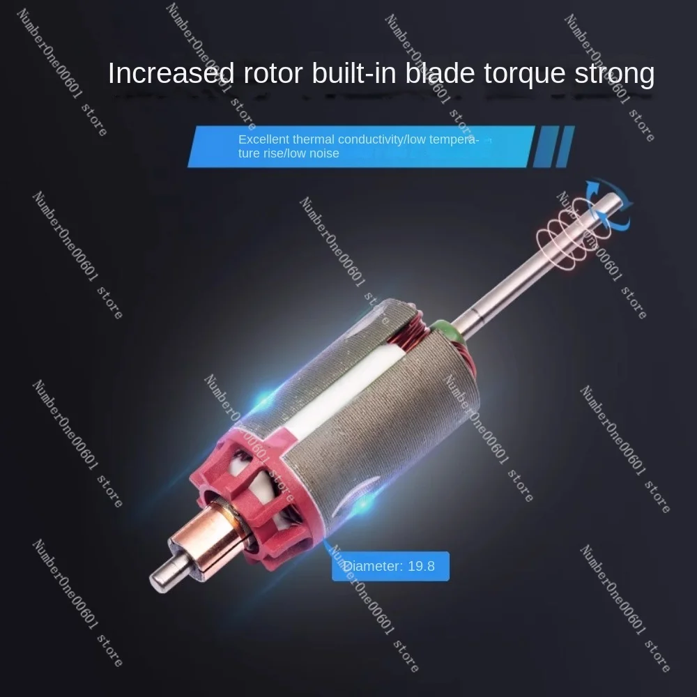 No. SL480-17TPA2 Gearbox Large Rotor Fan Blade Heat Dissipation Rose Gold High Twist Motor 12V DC