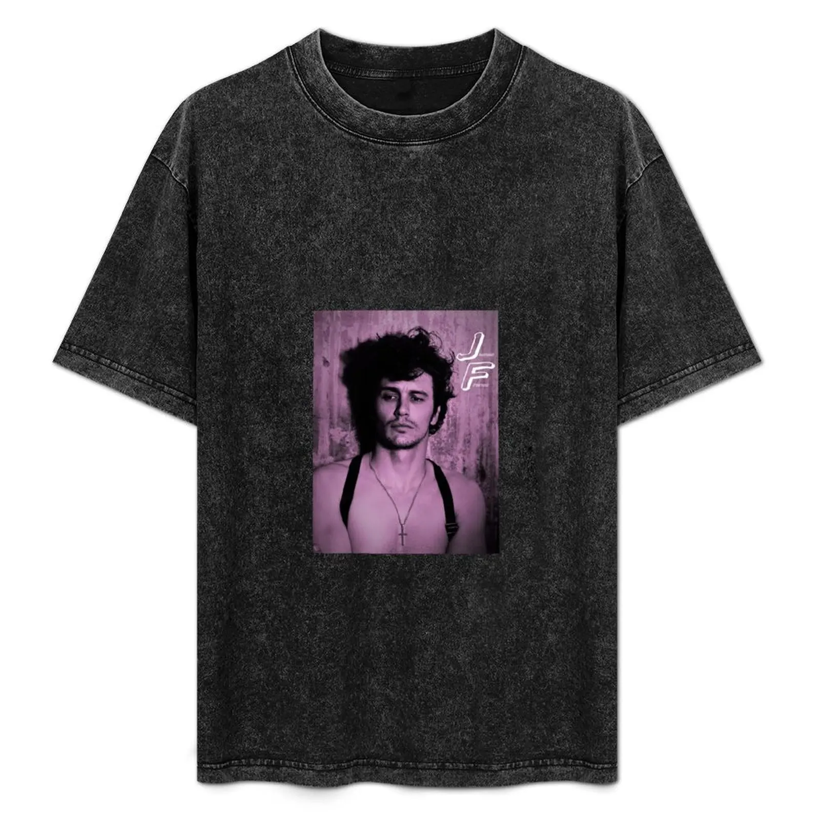 

James Franco Mapplethorpe Style T-Shirt Basic Comfort Fit T-Shirt for Men