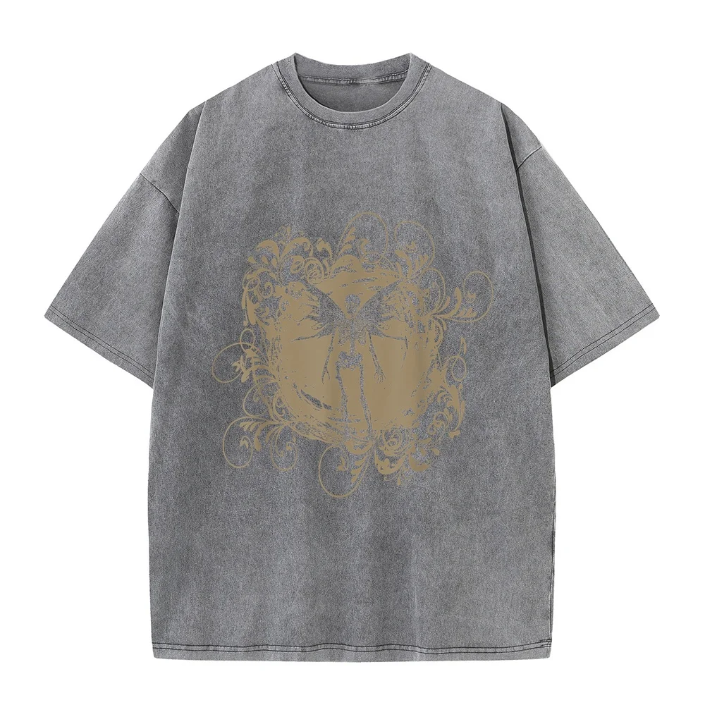 Fairy Grunge Fairycore Aesthetic Skeleton Butterfly Gothic T-Shirt Man Character New In Top And T-Shirts Short Sleeve Funny