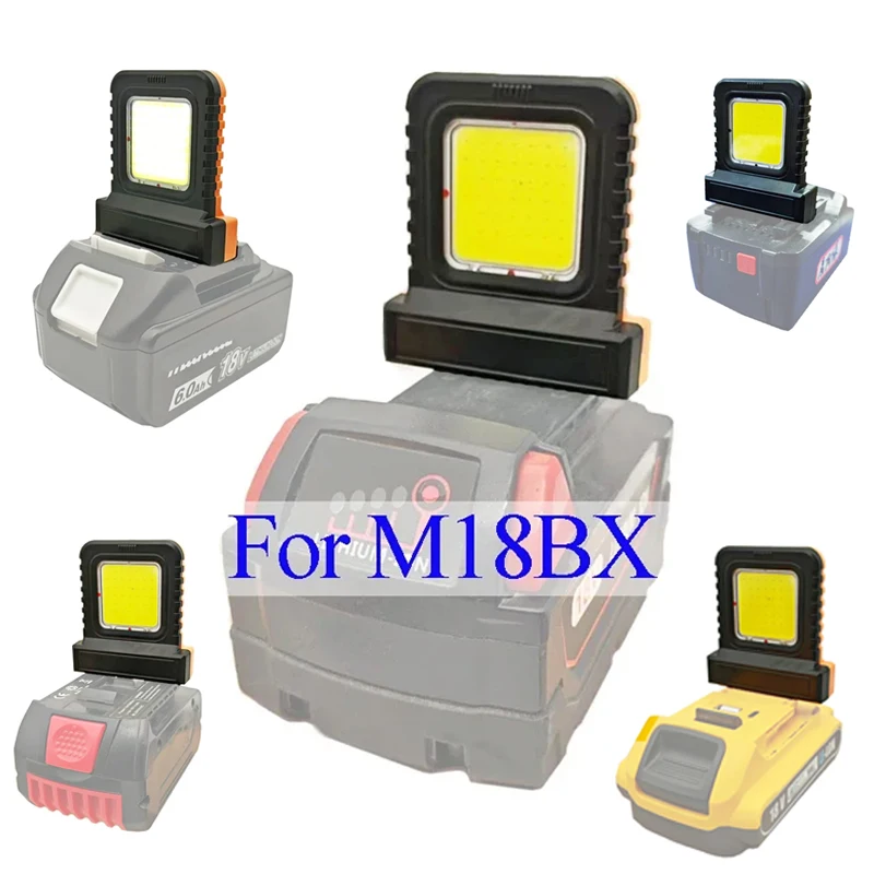Power Tool Accessories LED Work Light for Makita for Milwaukee for Dewalt for Bosch for Dayi Lomvum Zhipu 18V-21V Li-ion Battery view 3