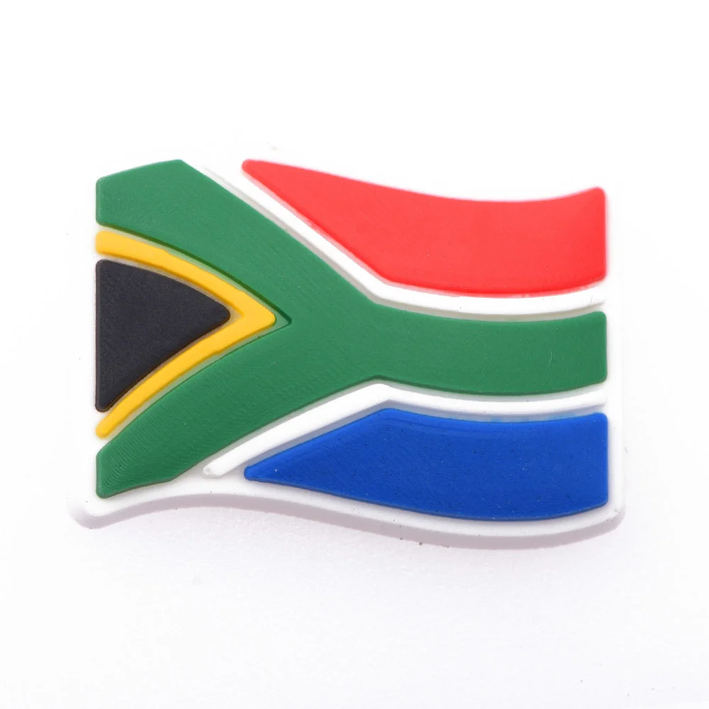 PVC Sapatos Decoração Bandeira Nacional, Encantos da Sapata, África País Acessórios, Nigéria, África do Sul, Cuba, México, Melhor Venda, 1 Pc