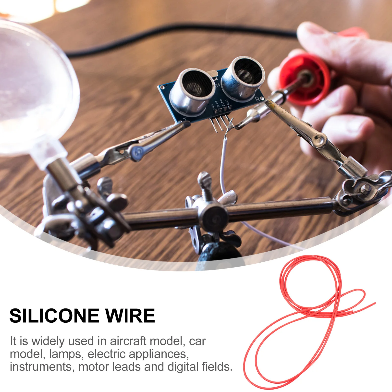 

High Temperature Resistant Silicone Wire 20Awg Tinned Copper Flexible Insulated Cable For Diy Electronics Motor Heating