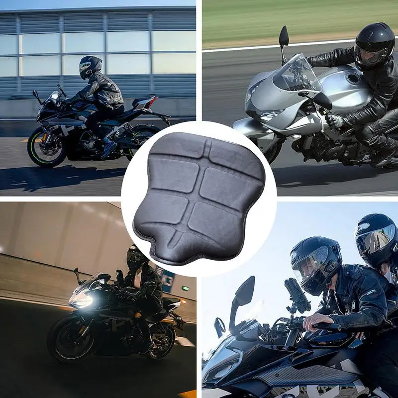 

Motorcycle saddle Motorcycle Gel Seat Pad Shock-Absorbing Moto Seat Cushion Breathable Soft 3D Honeycomb Motorcycle Seat Cover
