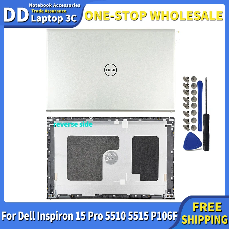 

Новинка для Dell Inspiron 15 Pro 5510 5515 P106F задняя крышка ЖК-дисплея 0CHFVW верхняя крышка задняя крышка сменный чехол для ноутбука серебристый