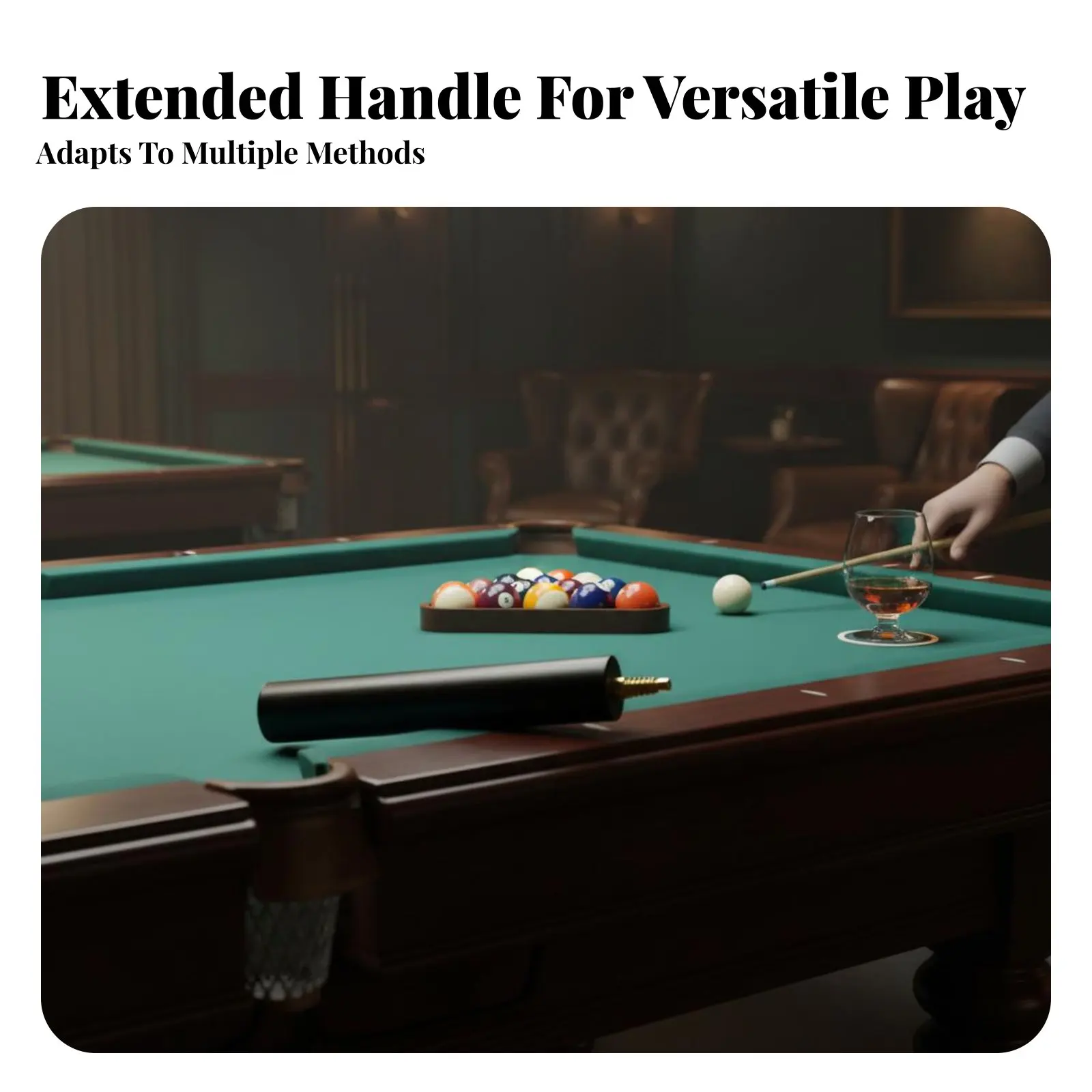 

Удлинитель для кия из черного дерева ручной работы, аксессуар для бильярда, удлинитель для снукера, прочная деревянная конструкция, увеличенная длина