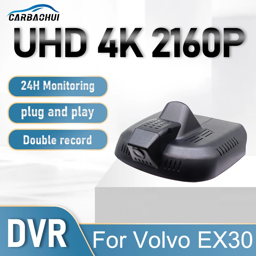 

Dash Camera 4K for Volvo EX30 2024 2025, Plug and Play Wireless WIFI Control Car Video Recorder DashCam for Volvo EX30