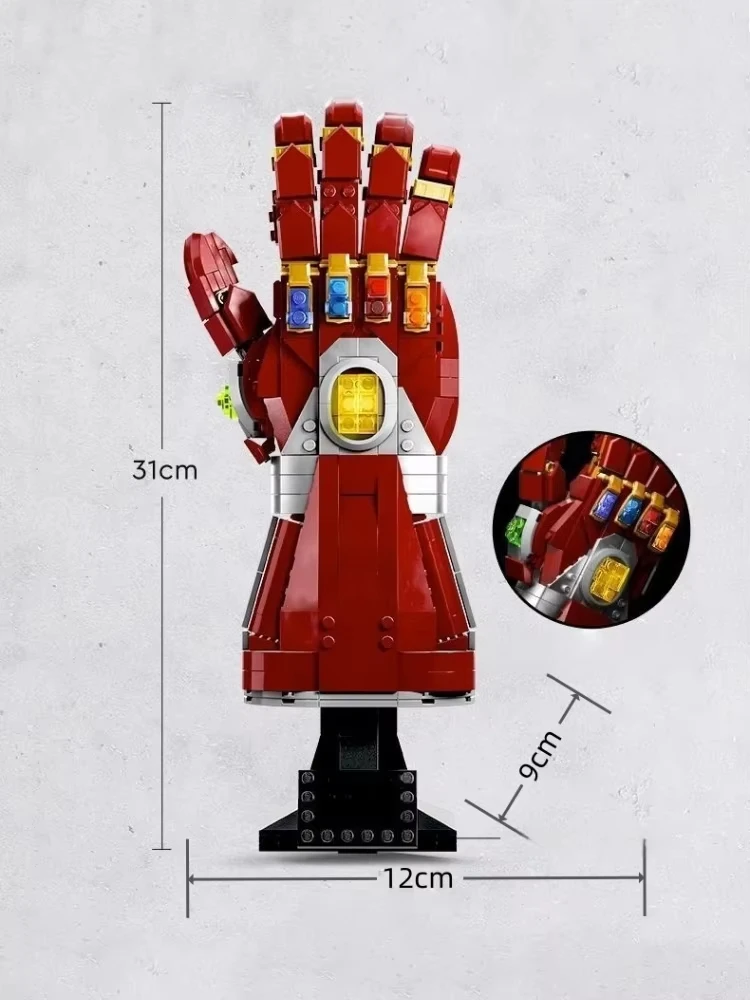 6675 nieuwe stukjes creatief modelbouw, rode handschoenen, speelgoedmodel, displaystuk, kinderkerstmis, verjaardagscadeau