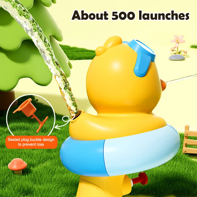 장난스러운 미니 오리 물총, 어린이 목욕 장난감 및 여름 해변 물총