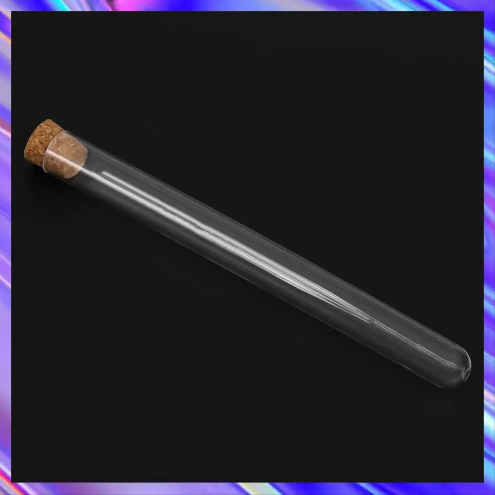 

100Pcs Laboratory Plastic Test Tube 15Ml With Cork 15X150mm Laboratory School Education Supplies