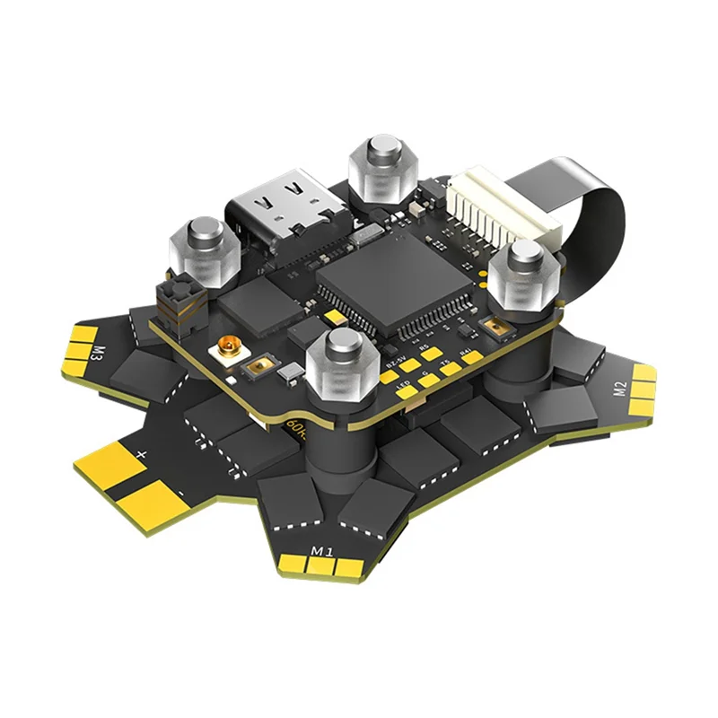 Summer Sale Borg 5S FPV Stack Borg 5S Flight Controller Built-In ELRS 2.4Ghz Receiver Borg 60R ESC 4-8S 20X20 For FPV Racing Par