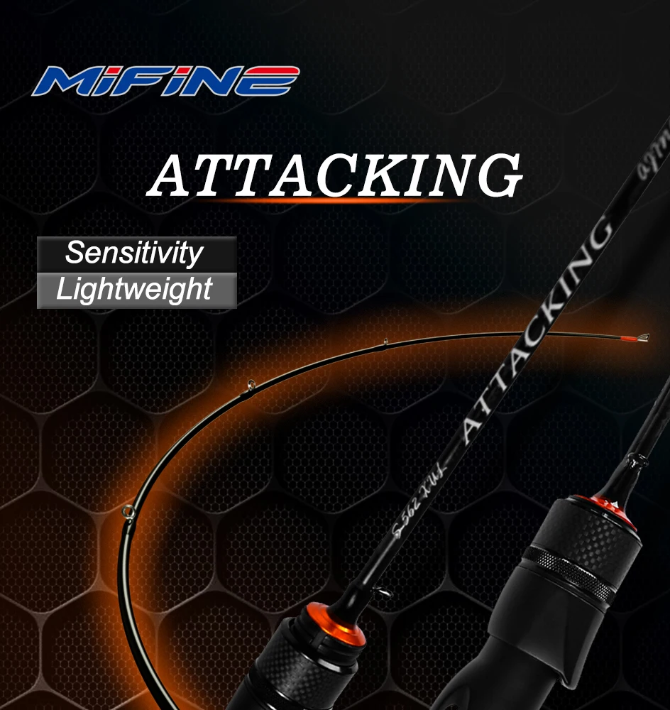 MIFINE ATTACKING Spinnrute Aji Rod 0-2g/0-3g 1,68m/1,80m XUL Schnelle Aktion Solid Tip Ultraleichte Angelruten für Makrele – Detail 1