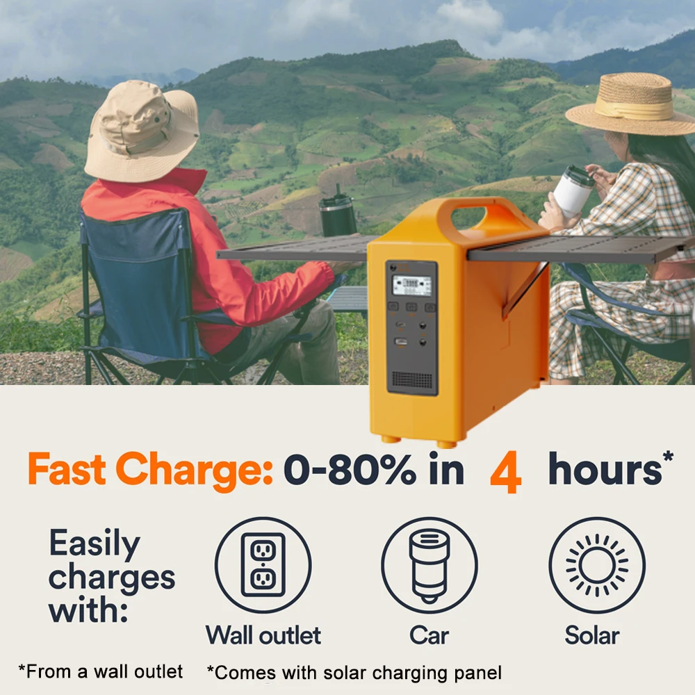 100W Portable Power Station Li - Solar Emergency Charger ulasan dan harga
