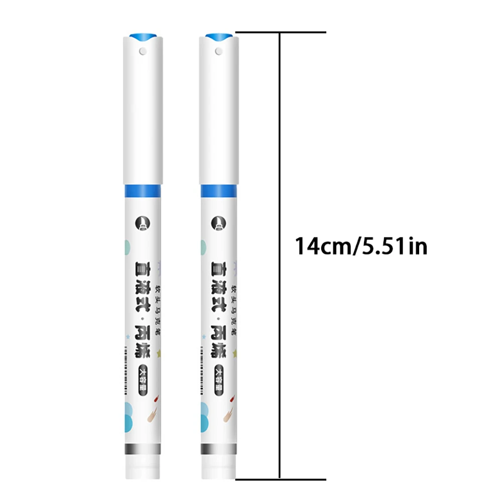 12/24/36/48 لونًا علامات فنية من الأكريليك Mrker نوع سائل مستقيم دائم لطلاء الرسم والقرطاسية الفنية واللوازم المدرسية.