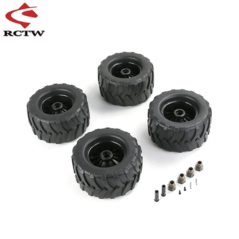 Reinforced Wheel Axle Large Size Front Rear Tire Sealing Wheel Hub Assembly Kit for 1/5 HPI ROFUN BAHA KM ROVAN BAJA 5B Rc Parts