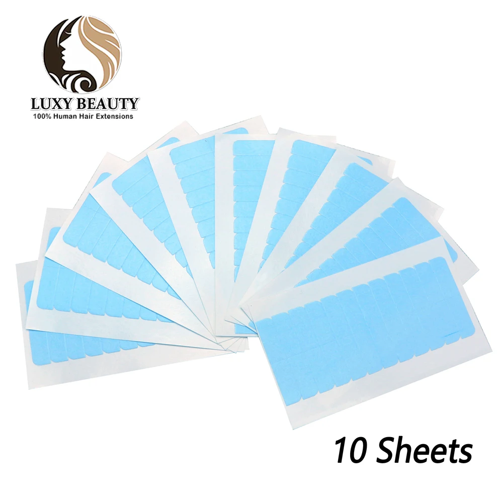 

Tape in Hair Extensions Replacement Tape 10 Sheets 0.8cm Double Sided Adhesive Tape