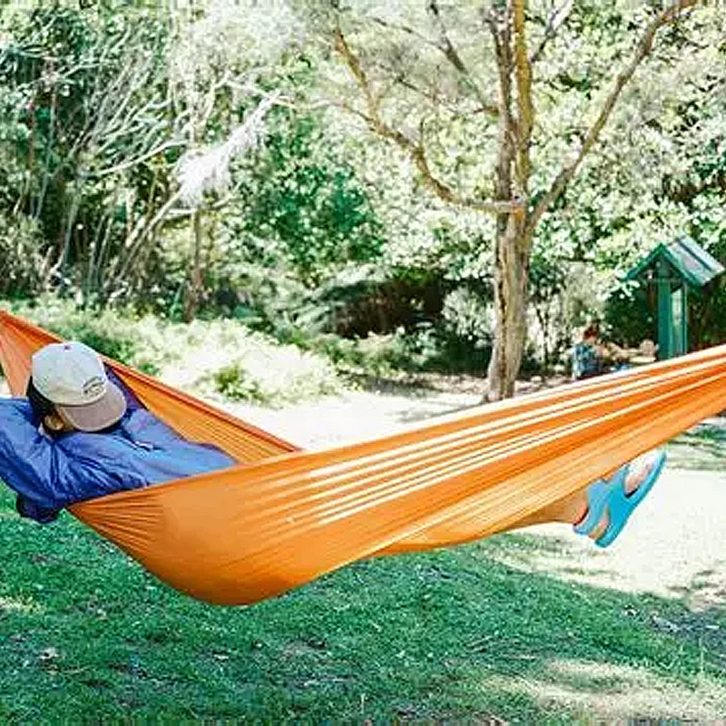 Ultralight Camping Hammock 380T Parachute Nylon 20D Lightweight Compact for Hiking Outdoor Activities