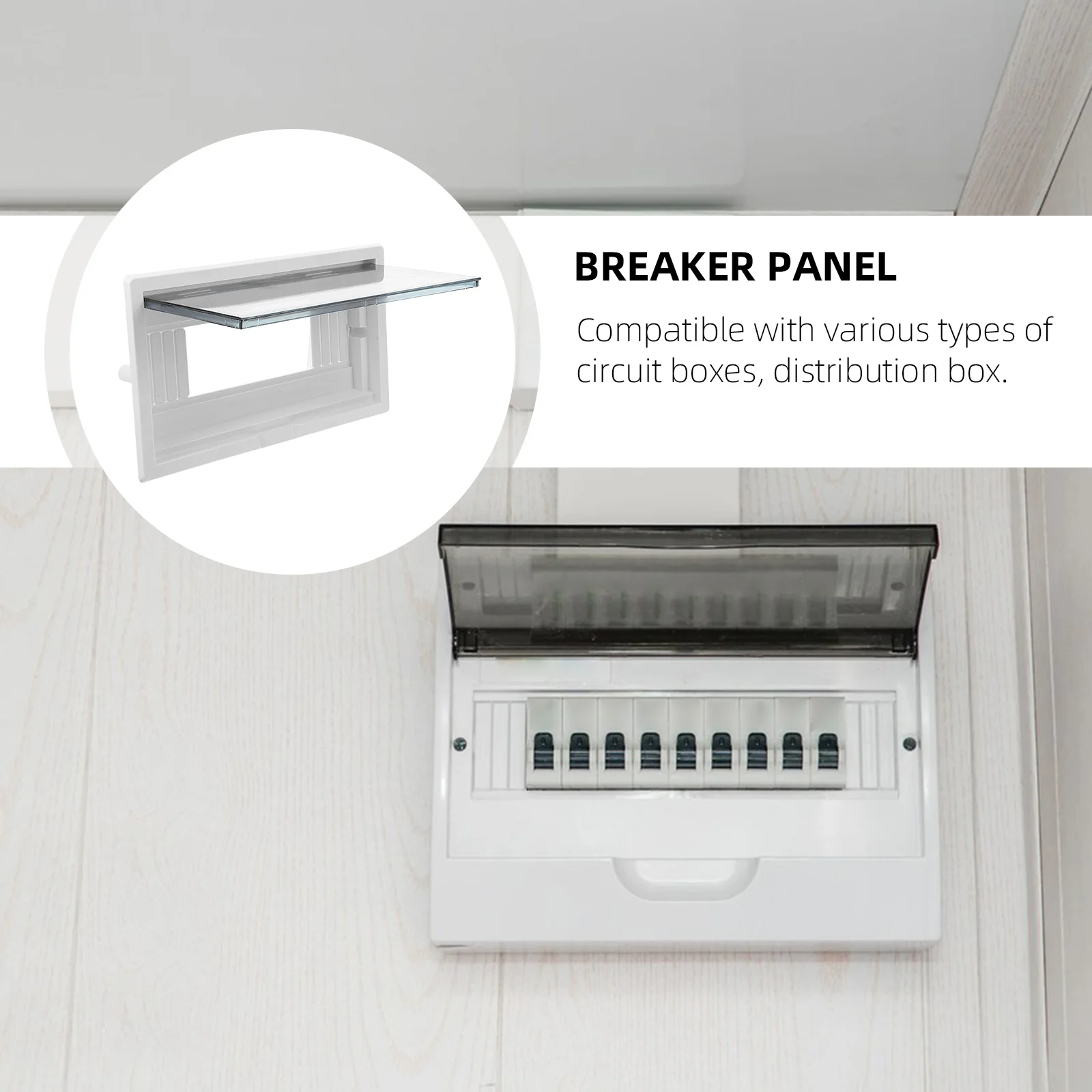 

Circuit Breaker Box Panel Plastic Durable Cover Household Distribution Power Distribution Box Panel Electrical Breaker