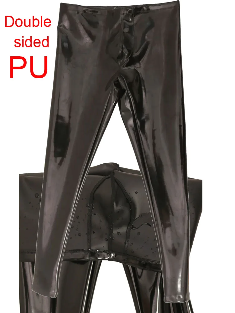 

Двусторонние джинсы из искусственной кожи из искусственного латекса с выпуклой сумкой, леггинсы с мокрым эффектом, брюки-карандаш из ПВХ, колготки, брюки Pantalon Spodnie Jogger