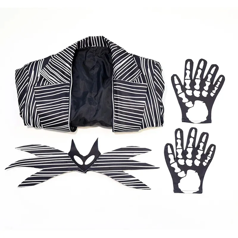 Sky01 جاك تأثيري الخيال الذيل معاطف قفازات فيلم كابوس تأثيري قبل عيد الميلاد زي تمويه الرجال لعب الأدوار FantasiWd01 @