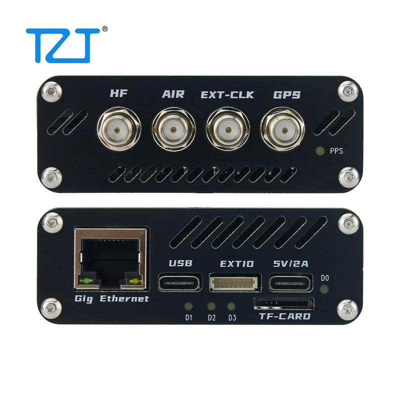 TZT WEB-888 SDR Receiver Software Defined Radio with 16bit ADC 62M Bandwidth GPS Module for HF VHF