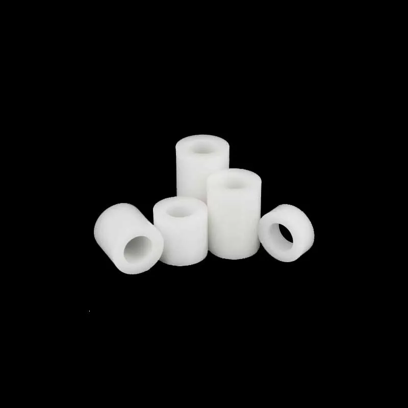 20pcs 5mm Inner Diameter ABS Plastic nylon Double-pass Column Through Hole Insulation Spacer Post Bushing 9mm OD 3mm-25mm Height