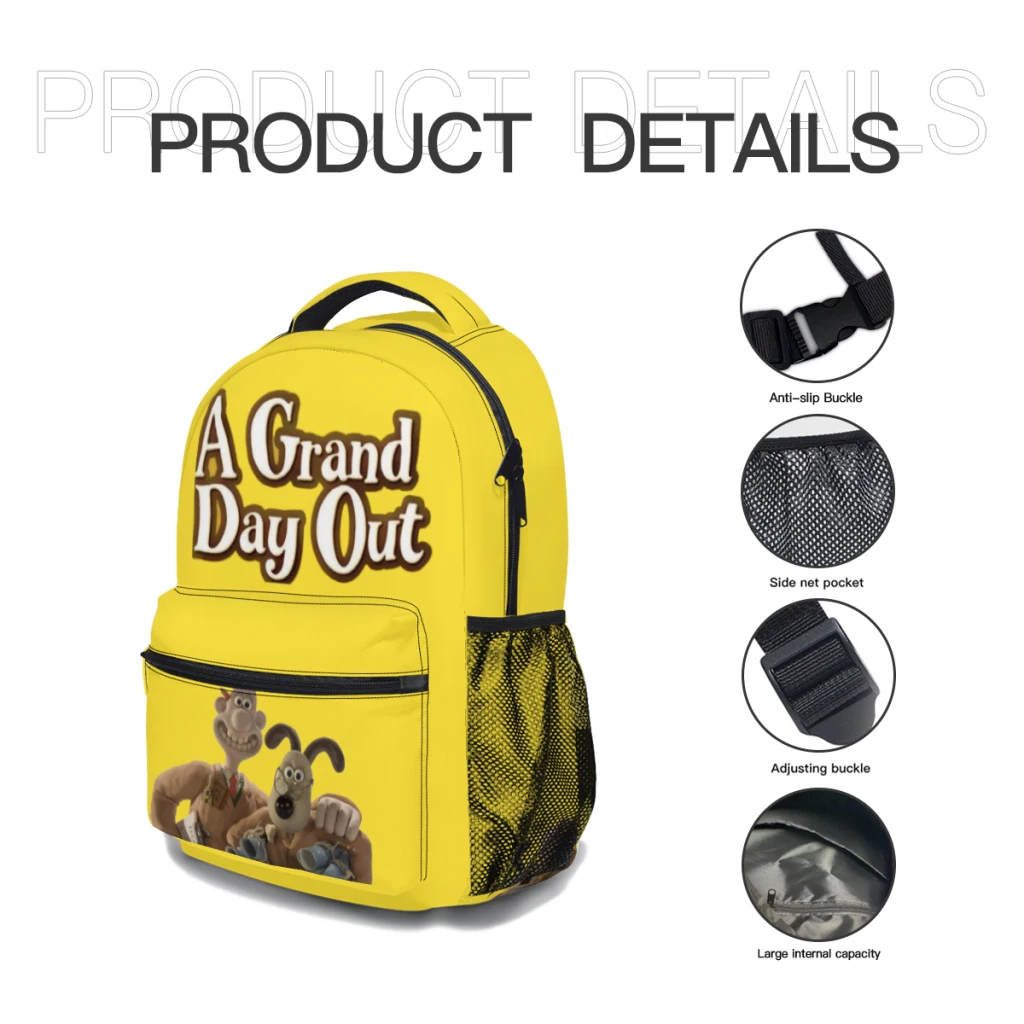 Kawaii Cute Gromit New Female Fashion kids High Capacity Waterproof College Backpack Trendy Girls Laptop Girl Travel ﻿