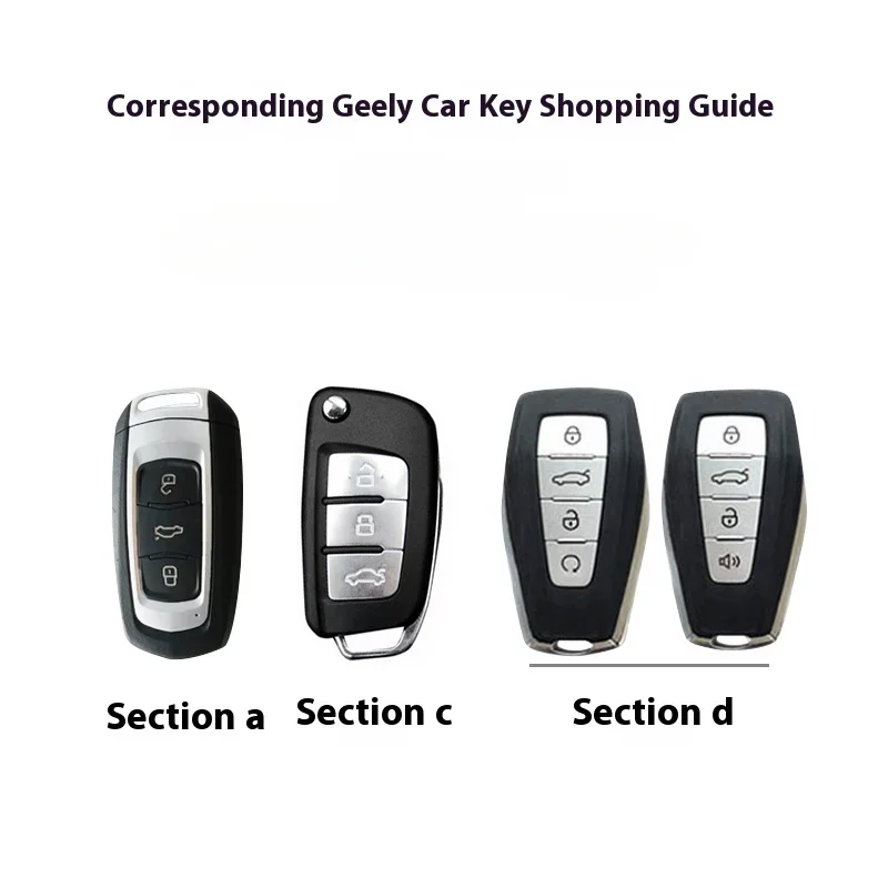 For Geely Emgrand Key Sleeve Gs Xingyue L Boyue Xingrui Icon Binyue Cool Vision X6x3 Binrui Buckle Scratch and Wear Resistant