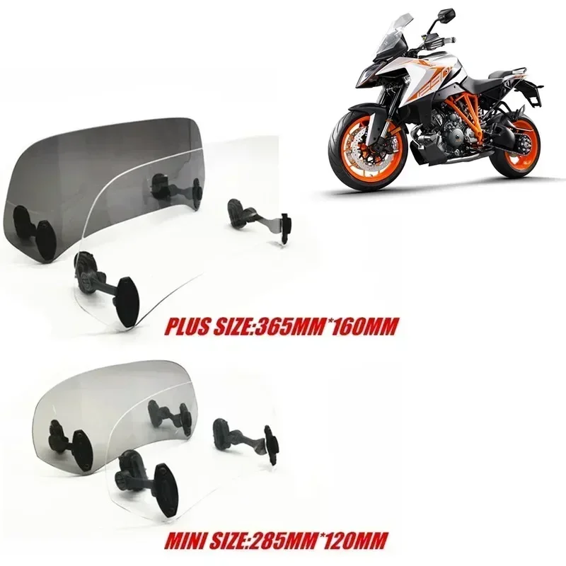 

FOR KTM 1290 Super Duke 1090 1050 1190 ADVENTURE R ADV Risen Adjustable Windscreen Windshield Spoiler Air Deflector motor