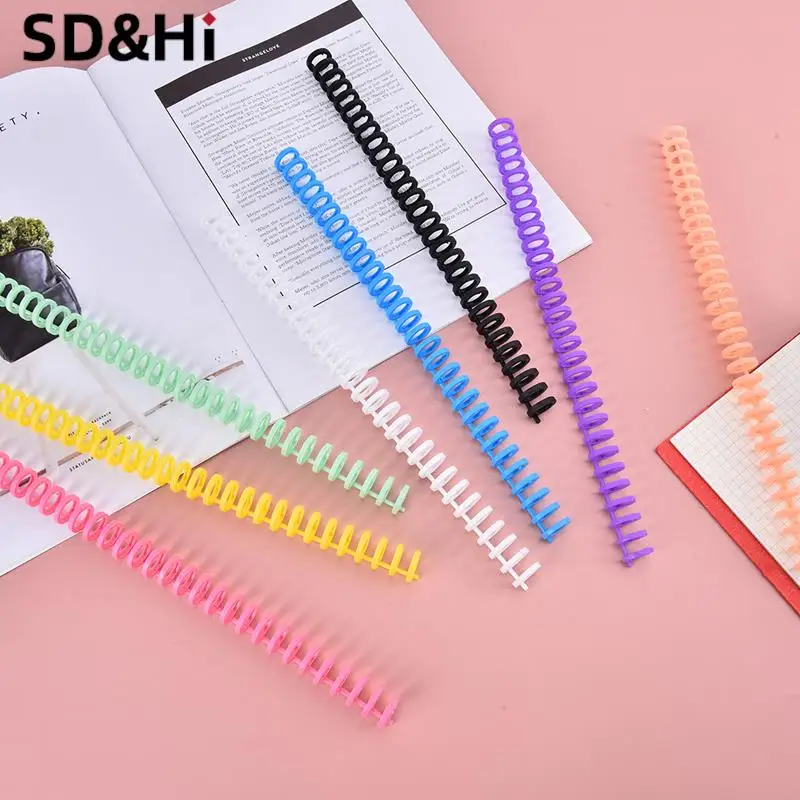 Loose-Leaf Paper Book Album Binder, A4 Notebook Binding Clips, Círculos Anel, 30 Buracos, Binder, Scrapbook, 10pcs