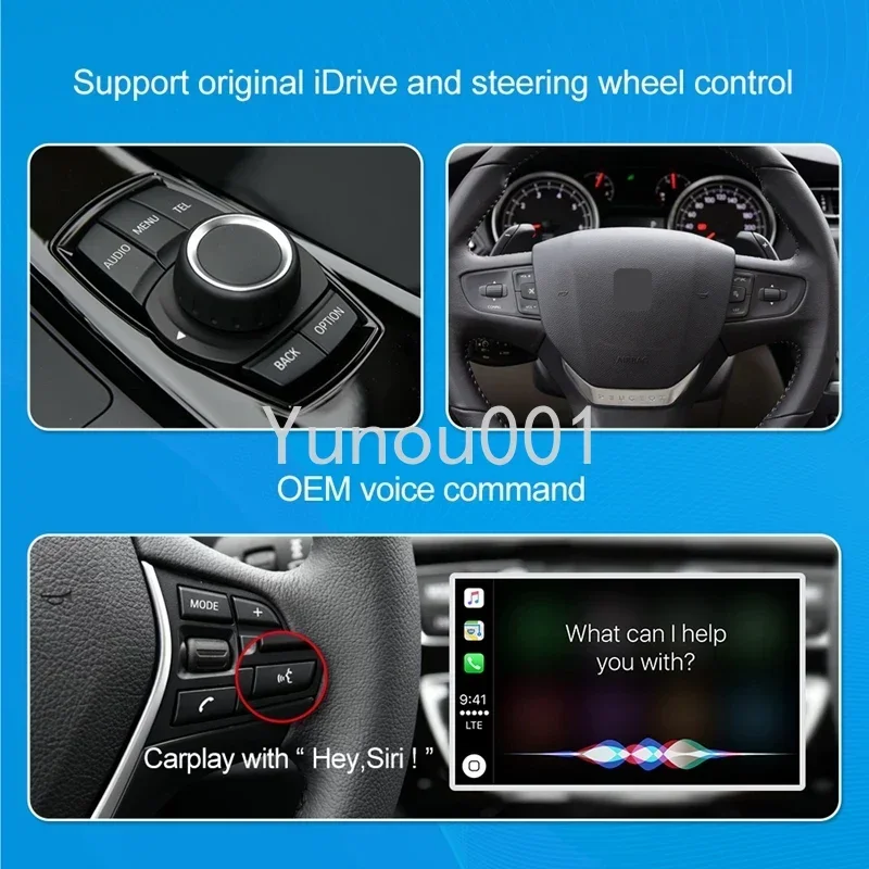 Wireless Carplay Android Citroen C4 SMEG Picasso DS4 DS3 308 508 NAC Car Module Box Mirror Link Navigation