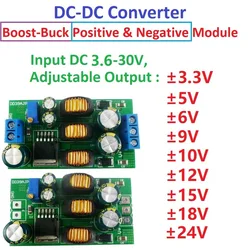 20W +- 5V 6V 9V 10V 12V 15V 24V Positive & Negative Dual Output Power Supply DC DC Step-up Boost-Buck Converter module