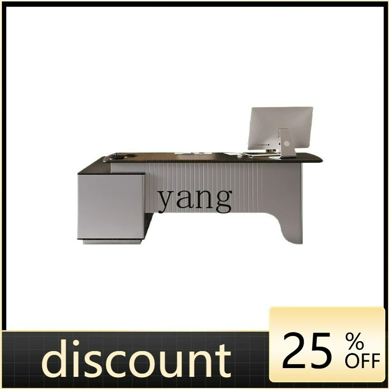 

LTT boss table simple modern high-end manager table and chair combination light luxury atmosphere