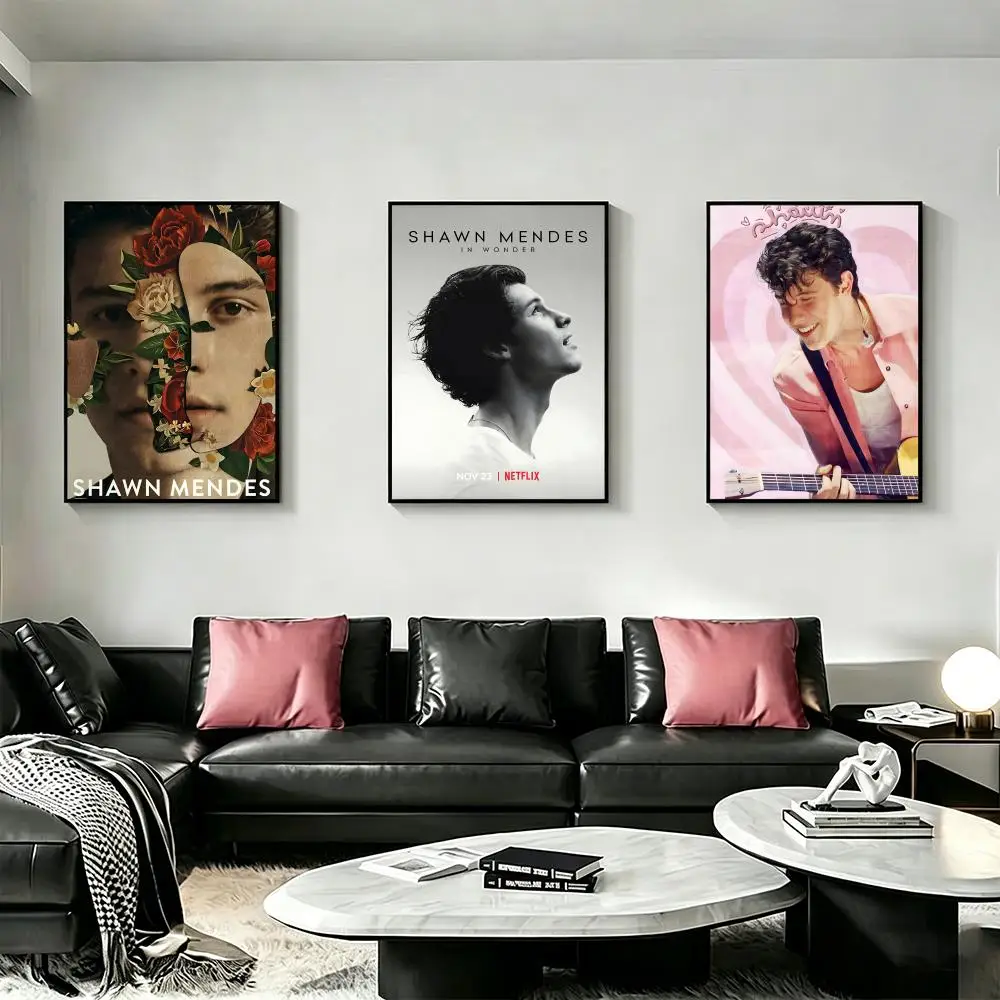 Singer S-Shawn M-Mendes Poster HD art, waterproof, sticky wall, home decoration (living room, bedroom, bar), aesthetic