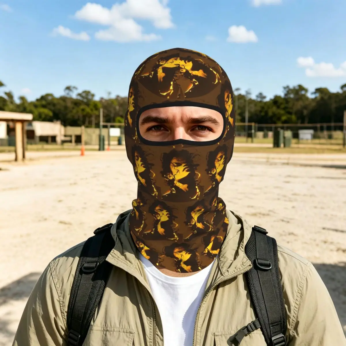 The King Of Pop Michael Jackson Thin Balaclava Full Face Mask Sun Protection Neck Gaiter For Motorcycle Cycling Fishing Outdoor