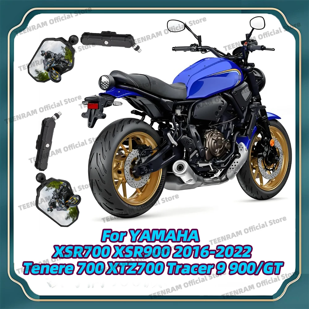 Rearview Mirrors Motorcycle For Yamaha Tracer 9 900 GT Tenere 700 XTZ700 XSR 700 900 XMAX400 XMAX 300 250 125 XVS V-Star 950 650