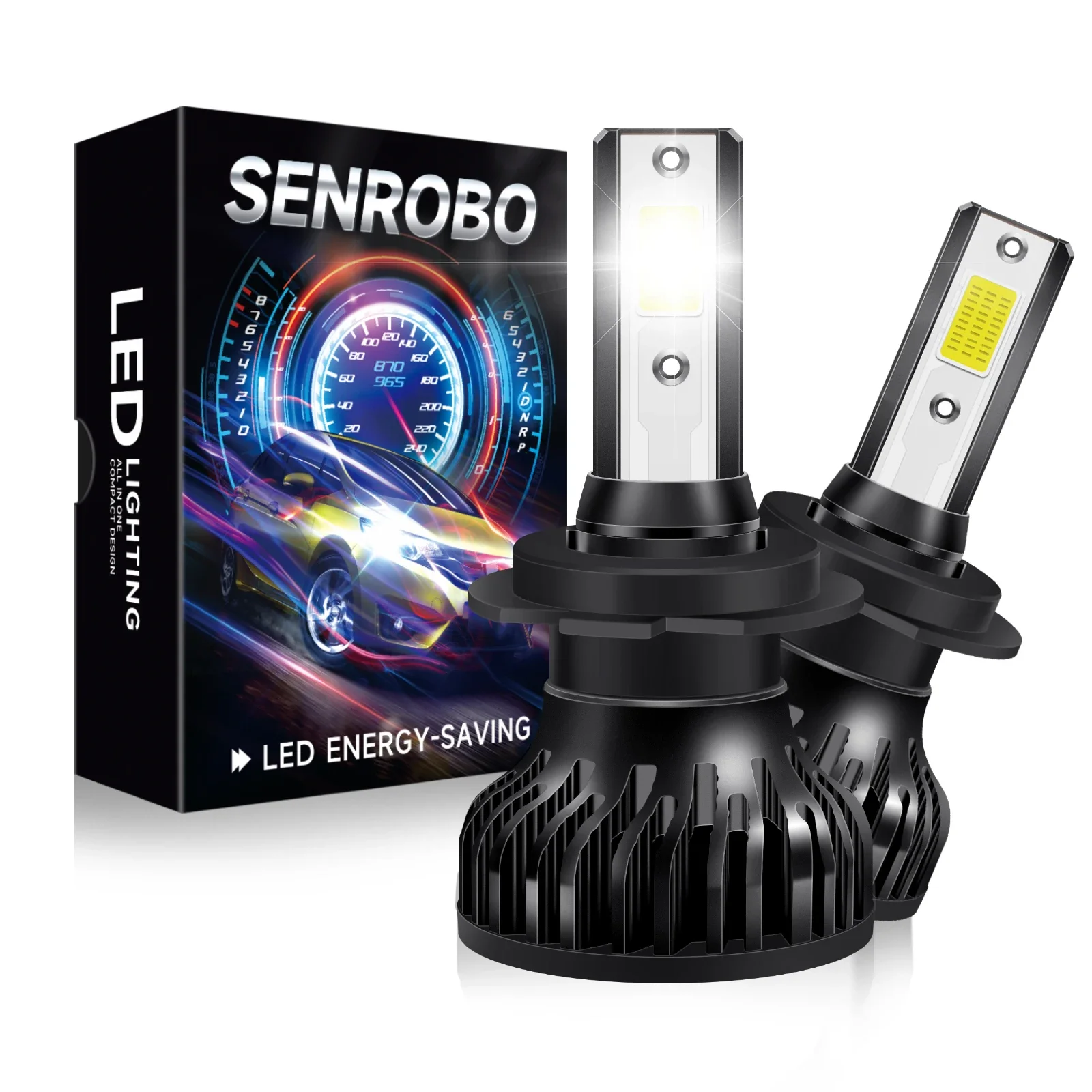 

H7 Led Long Life Version 200W Headlight Bulb 6000K Canbus Car 22000LM H7 Led Low Temperature High Brightness