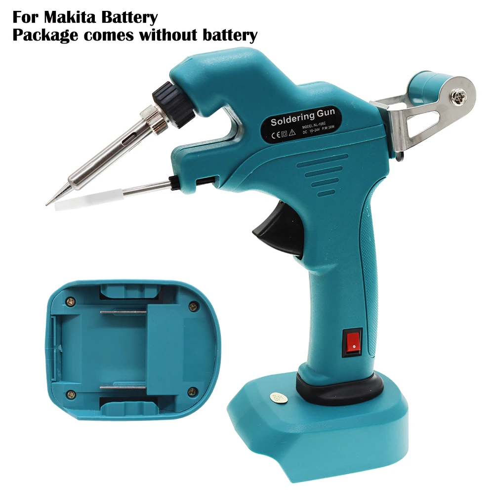 

Lithium battery soldering gun, radio soldering iron suitable for Makita battery interface NL-106C 18-24V 30W